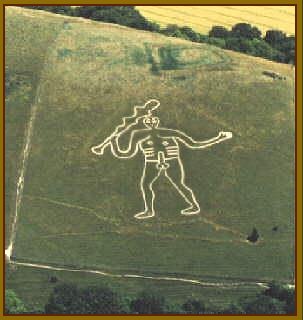 The Cerne Abbas Giant - Is that a gun in his pocket or is he just pleased to see us?