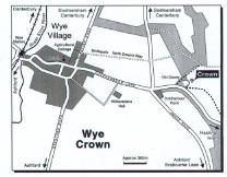 Location Map of the Wye Crown